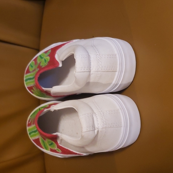 Hand painted cactus slip on shoes - Picture 2 of 4